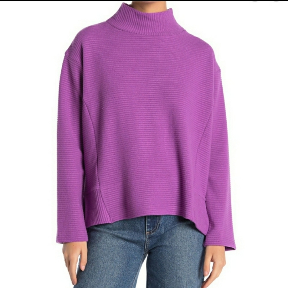 Melloday Ottoman ribbed knit turtleneck sweater